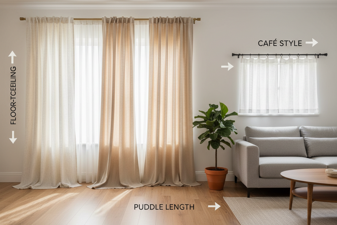 The Ultimate Guide to Curtain Lengths and Hanging Styles
