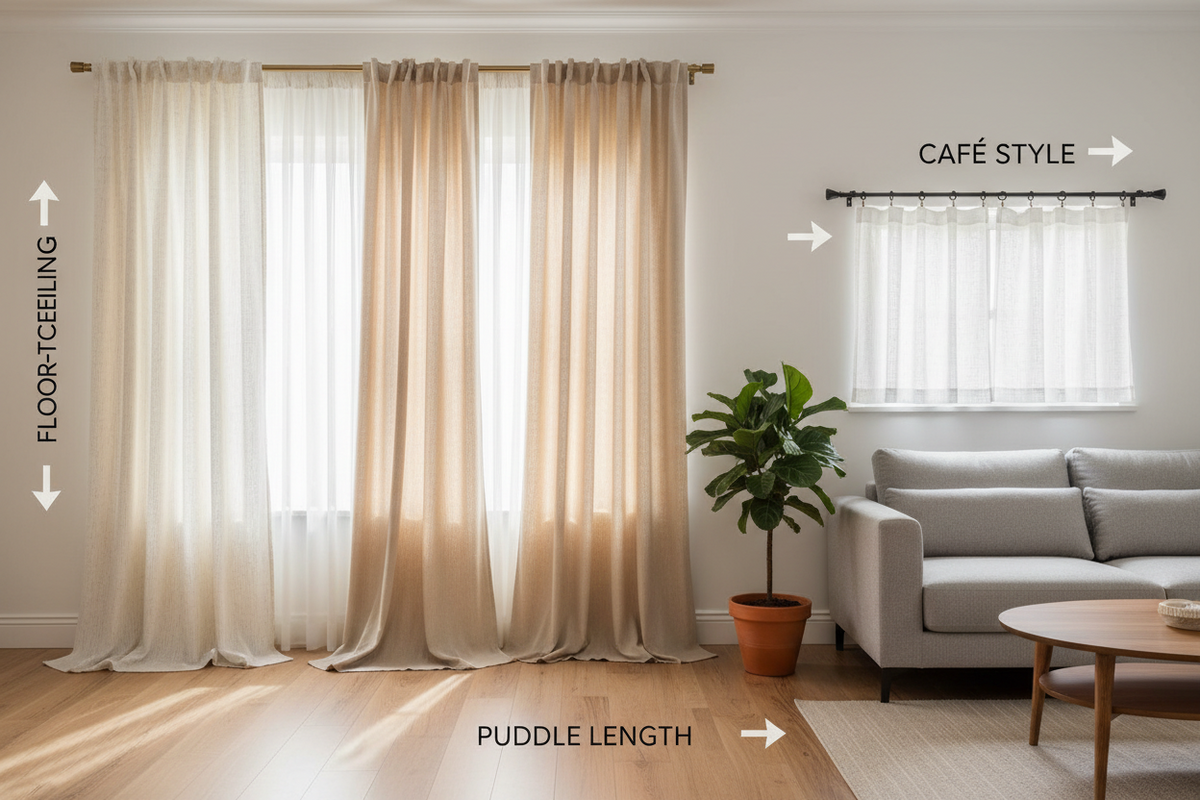 The Ultimate Guide to Curtain Lengths and Hanging Styles