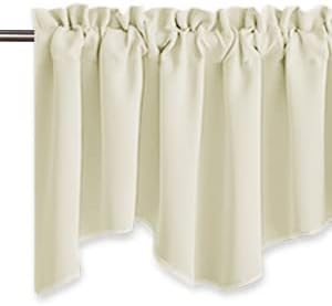 NICETOWN Blackout Valance Curtains, Farmhouse Short Kitchen Curtain Valances - Image 3