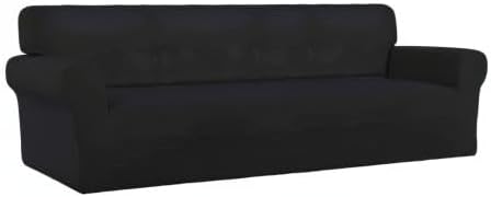 PureFit Super Stretch 4 Seater Sofa Slipcover – Spandex Non Slip Soft Couch - Image 8