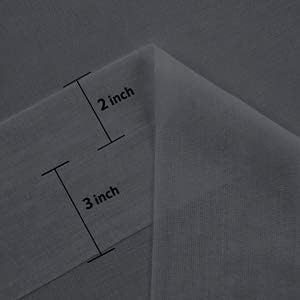 DWCN Dark Grey Sheer Curtains for Kitchen Windows - Image 5