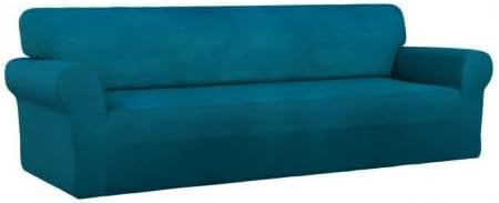 PureFit Super Stretch 4 Seater Sofa Slipcover – Spandex Non Slip Soft Couch - Image 8