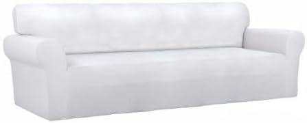 PureFit Super Stretch 4 Seater Sofa Slipcover – Spandex Non Slip Soft Couch - Image 8