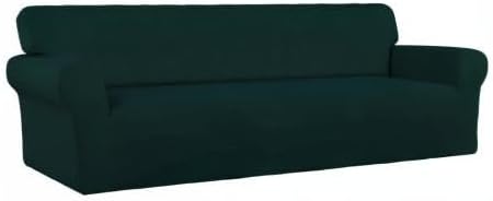 PureFit Super Stretch 4 Seater Sofa Slipcover – Spandex Non Slip Soft Couch - Image 8