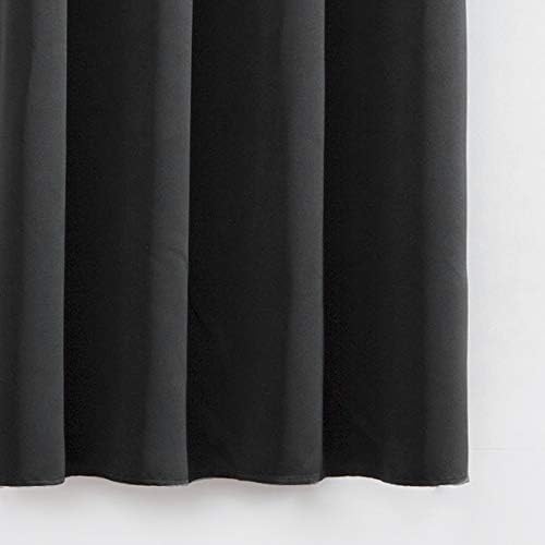 LEMOMO Black Blackout Curtains 52 x 63 Inch Length/Set of 2 Curtain - Image 8