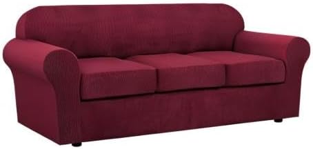 H.VERSAILTEX 4 Piece Stretch Sofa Covers - Image 9