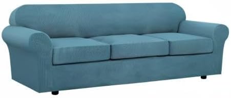 4 Piece Stretch Sofa Covers for 3 Cushion Couch Covers for Living Room - Image 9