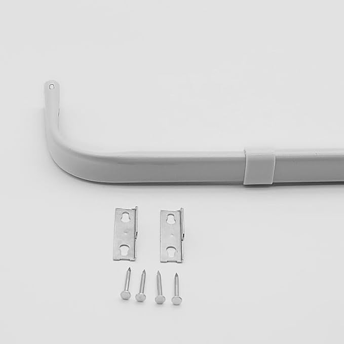 Yafa Home Fashion Heavy Duty Single Standard Adjustable Curtain Rod Hardware by YafaHomeFashion