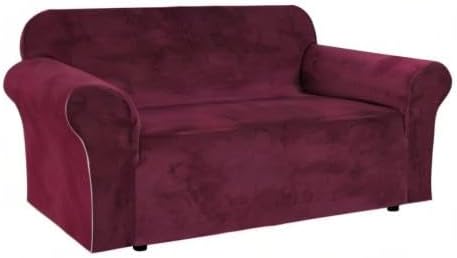 H.VERSAILTEX Stretch Velvet Loveseat Covers - Image 8