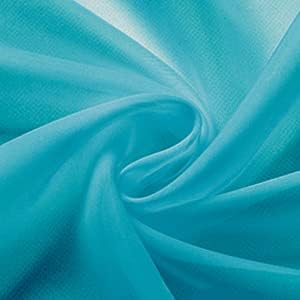 OVZME Turquoise Sheer Curtains 90 Inches Long 2 Panels - Image 6