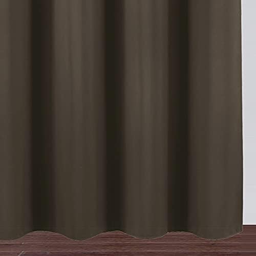 LEMOMO Blackout Curtains 66 x 95 inch/Chocolate Brown Curtains Set of 2 - Image 8