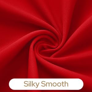 HOMEIDEAS Christmas Non-See-Through Red Privacy Sheer Curtains, 52 X 45 Inches - Image 7