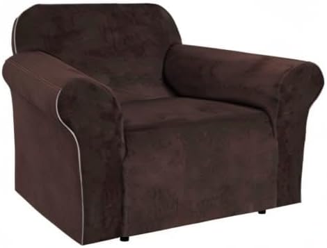 H.VERSAILTEX Stretch Velvet Armchair Cover Couch Covers 1 Cushion Chair - Image 8