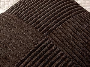 MIULEE Dark Brown Decorative Throw Pillow Covers 18x18 Inch - Image 2