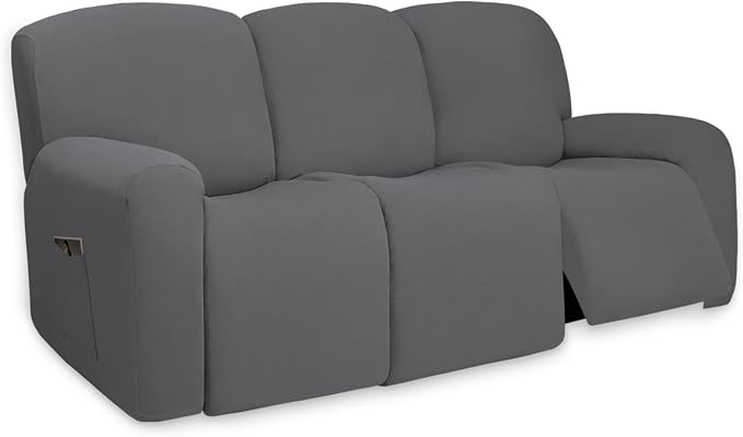 PureFit Super Stretch 3 Seats Recliner Sofa Couch Cover by PureFit