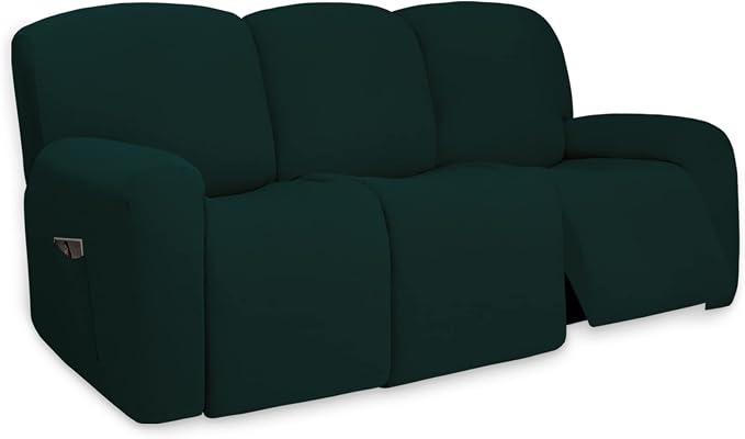 PureFit Super Stretch 3 Seats Recliner Sofa Couch Cover by PureFit