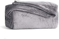 KMUSET Fleece Blanket Grey Queen Size Lightweight Cozy Plush Microfiber Solid by COZYBLANKETHappyHomeLife