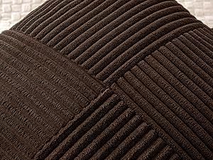 MIULEE Dark Brown Decorative Throw Pillow Covers 20x20 Inch - Image 2