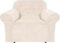 H.VERSAILTEX Stretch Velvet Armchair Cover Couch Covers 1 Cushion Chair by HVERSAILTEX