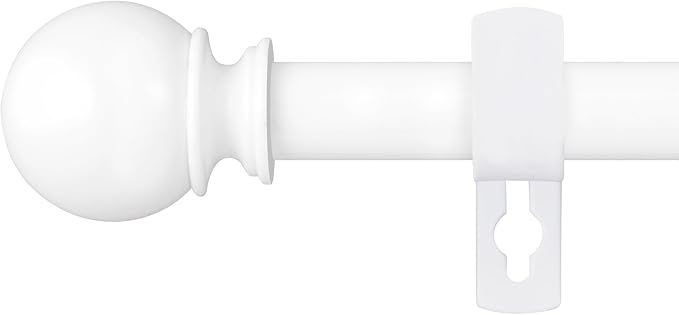 Curtain Rods for Windows 48 to 84 or 88 Inches Max by Poskena