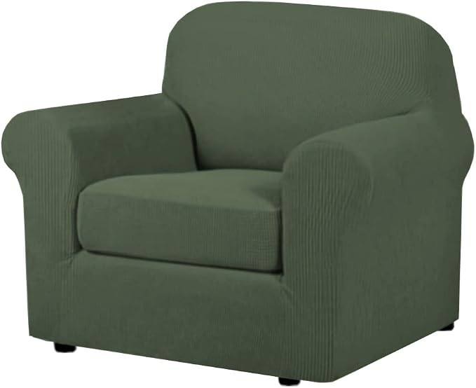 H.VERSAILTEX 2-Pieces Armchair Cover Chair Slipcovers by HVERSAILTEX