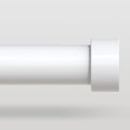 White Curtain Rods for Windows 36 to 176 Inch, Size:36-176 Inch by VOIIYCurtainRods