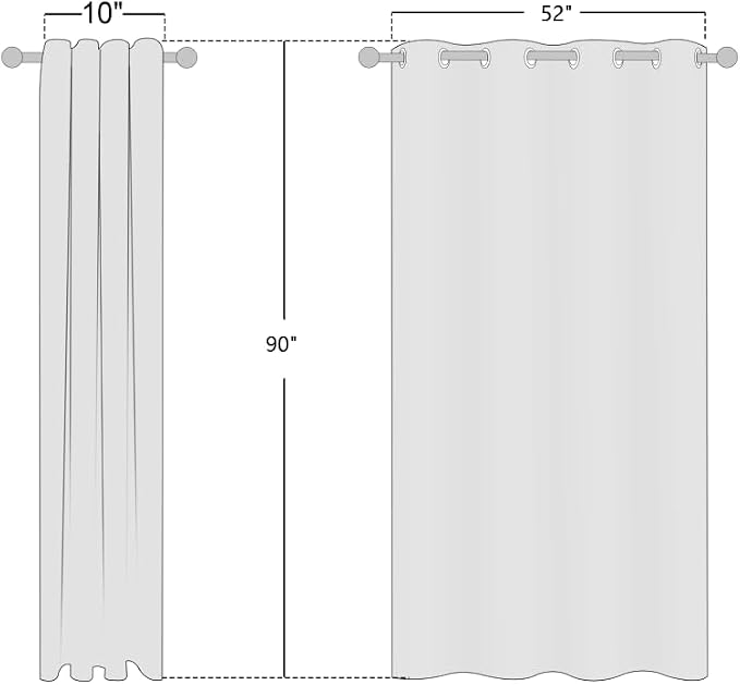 NICETOWN 100% Absolutely Blackout Linen Curtains - Image 3