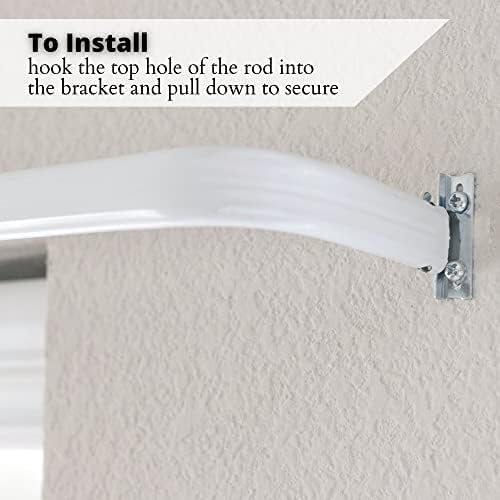 Yafa Home Fashion Heavy Duty Single Standard Adjustable Curtain Rod Hardware - Image 5