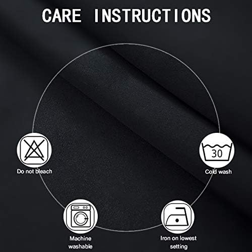 LEMOMO Blackout Curtains 66 x 84 inch/Black Curtains Set of 2 Panels/Thermal - Image 4