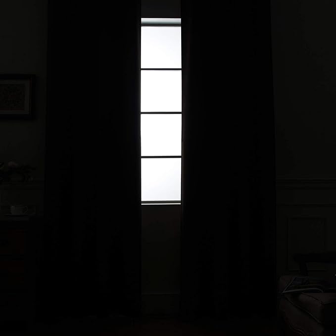 Yakamok 100% Blackout Curtains 84 Inches Long, 2 Thick Layers Heat and Full - Image 8