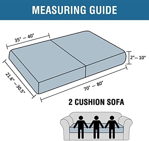 H.VERSAILTEX Super Stretch Individual Seat Cushion Covers Sofa Covers Couch - Image 3