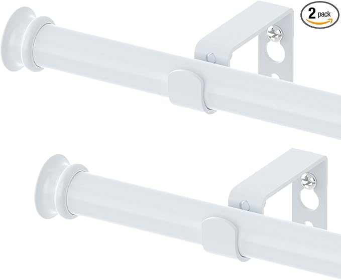 Curtain Rods 2 Pack 5/8 inch Black Curtain Rods by Alskarhem