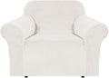 H.VERSAILTEX Stretch Velvet Armchair Cover Couch Covers 1 Cushion Chair by HVERSAILTEX