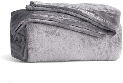 KMUSET Fleece Blanket Twin Size Grey Lightweight Throw Blanket Super Soft Cozy - Image 8