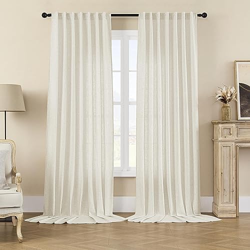 Joydeco Curtains, 108 Inches Long, 2 Panels Set, Farmhouse Drapes - Image 8