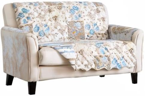 Great Bay Home Reversible Floral Patchwork Loveseat Furniture Protector - Image 7