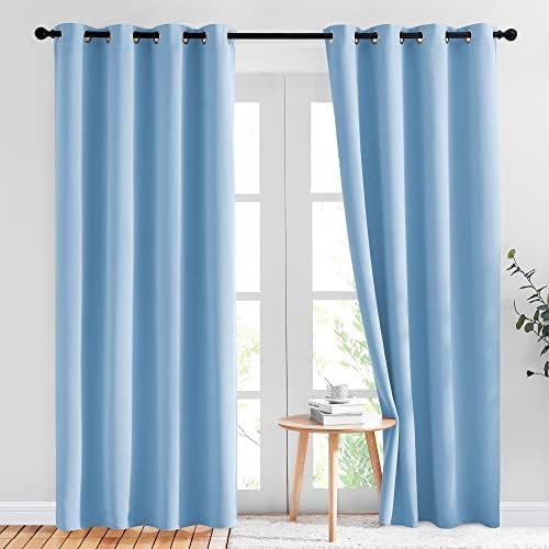 NICETOWN Sky Blue Blackout Curtains by NICETOWN