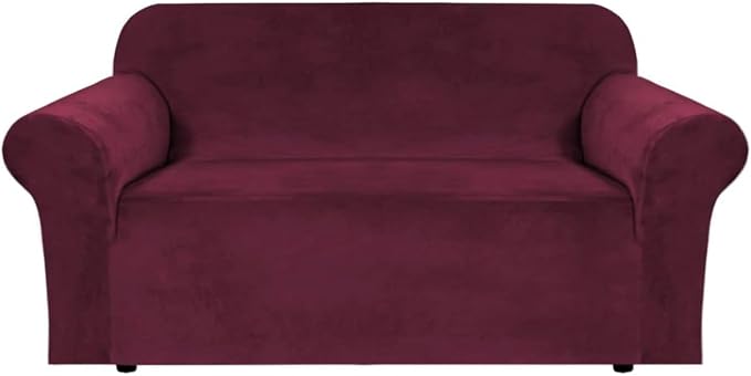 H.VERSAILTEX Stretch Velvet Loveseat Covers by HVERSAILTEX