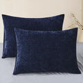 CaliTime Throw Pillow Covers Decorative 20 X 26 Inches Pack of 2 Cozy Chenille by CaliTime