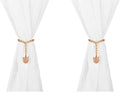 SUQ I OME 1 Pair of Luxury Crystal Beaded Magnetic Curtain Tieback and Holdback by SUQIOME