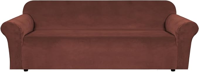 H.VERSAILTEX Stretch Velvet Sofa Covers Large Couch Covers Furniture Protector by HVERSAILTEX