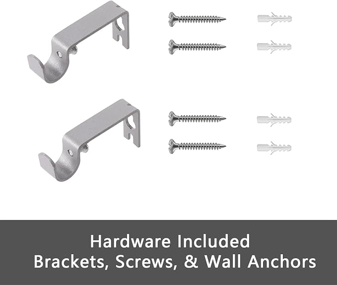 GXOACKJ Curtain Rods for windows 66-120 inch, 5/8 inch Decorative Silver - Image 7