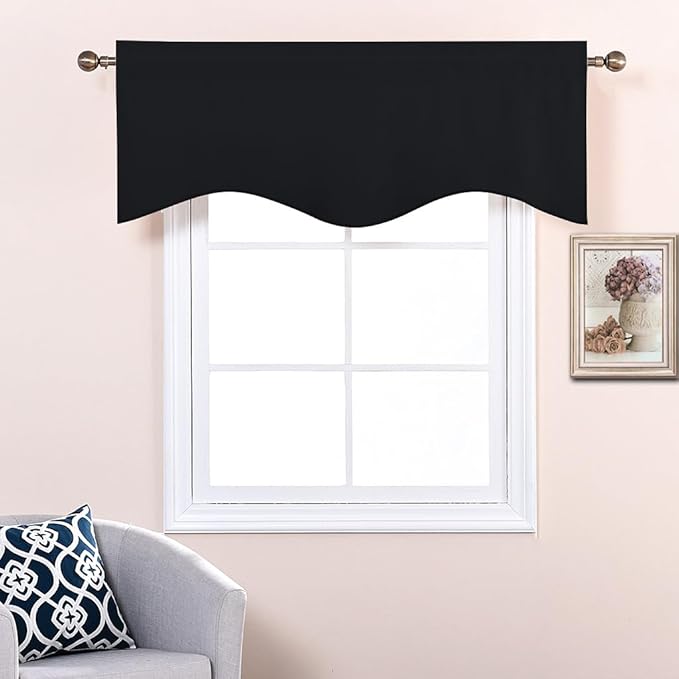 NICETOWN Black Valances for Windows - Image 4