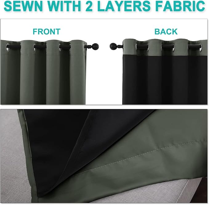 NICETOWN Full Shading Cold Blocking Curtains - Image 4