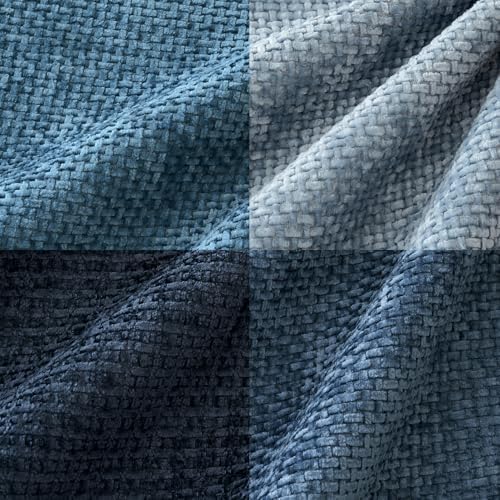 MIULEE Pack of 4 Couch Throw Pillow Covers 26x26 Inch Neutral Blue Soft - Image 5