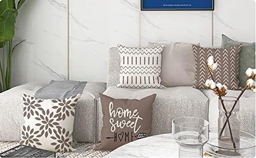 YCOLL Pillow Covers 18x18 Set of 4, Modern Sofa Throw Pillow Cover, Decorative - Image 7