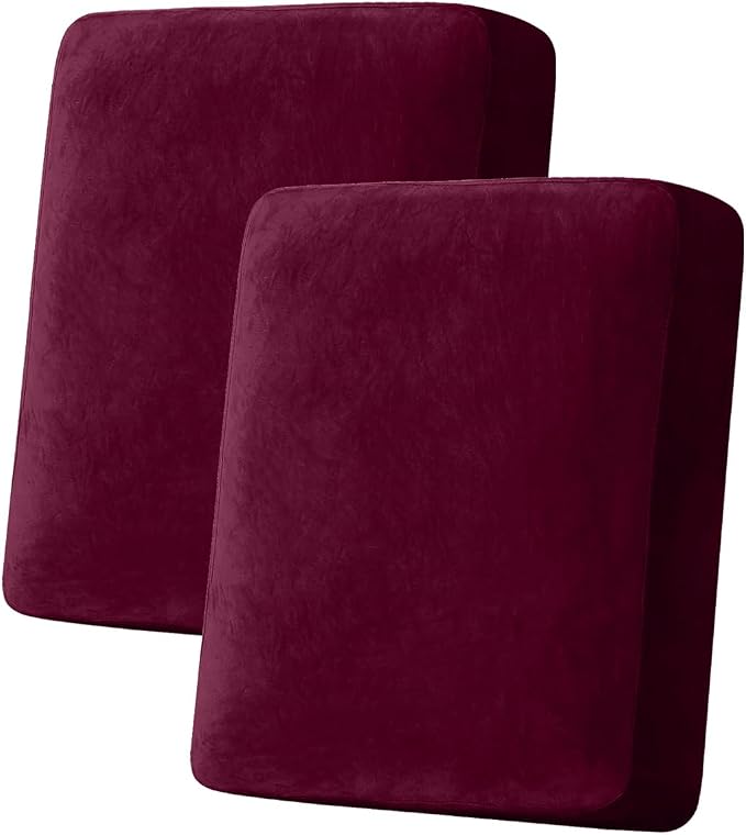 Couch Cover Stretch Velvet Sofa Cushion Cover 2-Piece by Taque