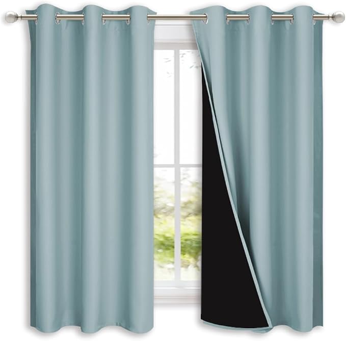 NICETOWN 100% Blackout Short Curtains by NICETOWN