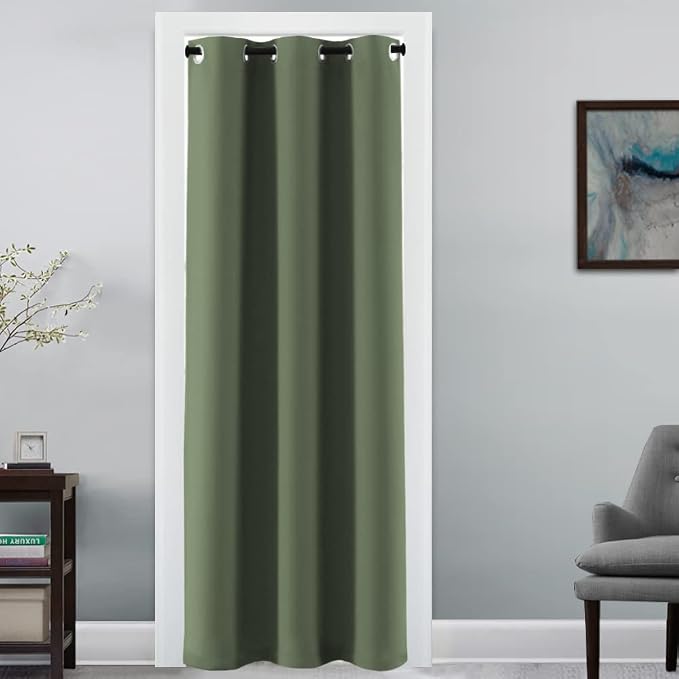 H.VERSAILTEX Doorway Curtain Blackout Closet Door Curtain Room Divider Window by HVERSAILTEX