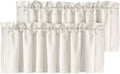 H.VERSAILTEX Ivory Valances for Windows, Room Drakening Small Window Kitchen by HVERSAILTEX